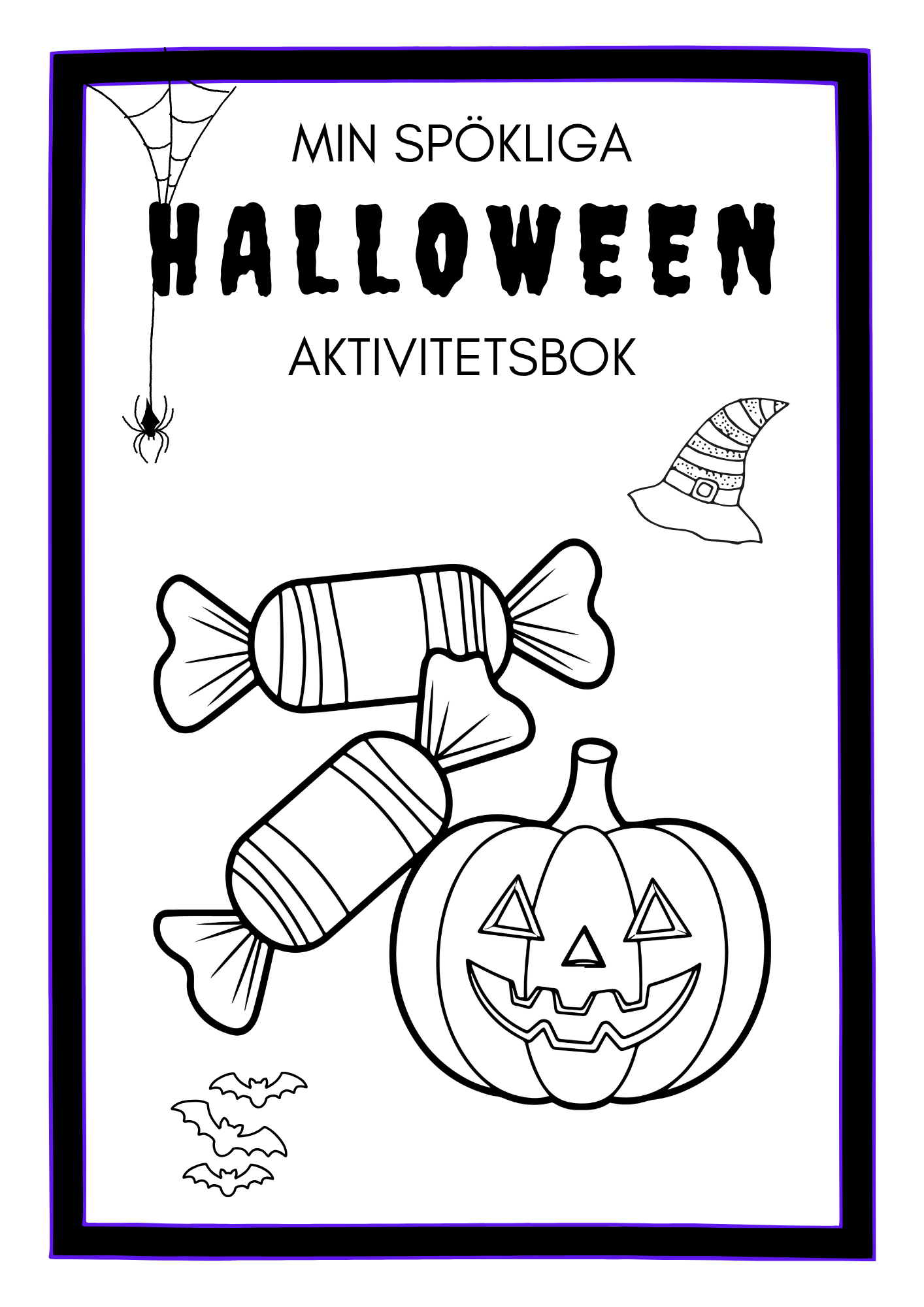 Min spökliga Halloween aktivitetsbok