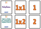 Multiplikation - 1 - 10 - Memory - A5 storlek