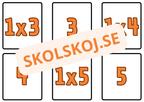 Multiplikation - 1 - 10 - Memory - A5 storlek