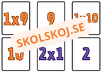 Multiplikation - 1 - 10 - Memory - A5 storlek