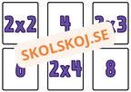Multiplikation - 1 - 10 - Memory - A5 storlek