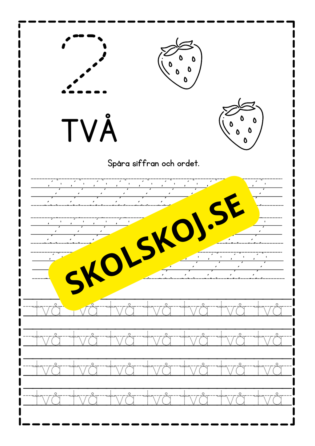 Häfte - Spåra siffror - 1 - 10