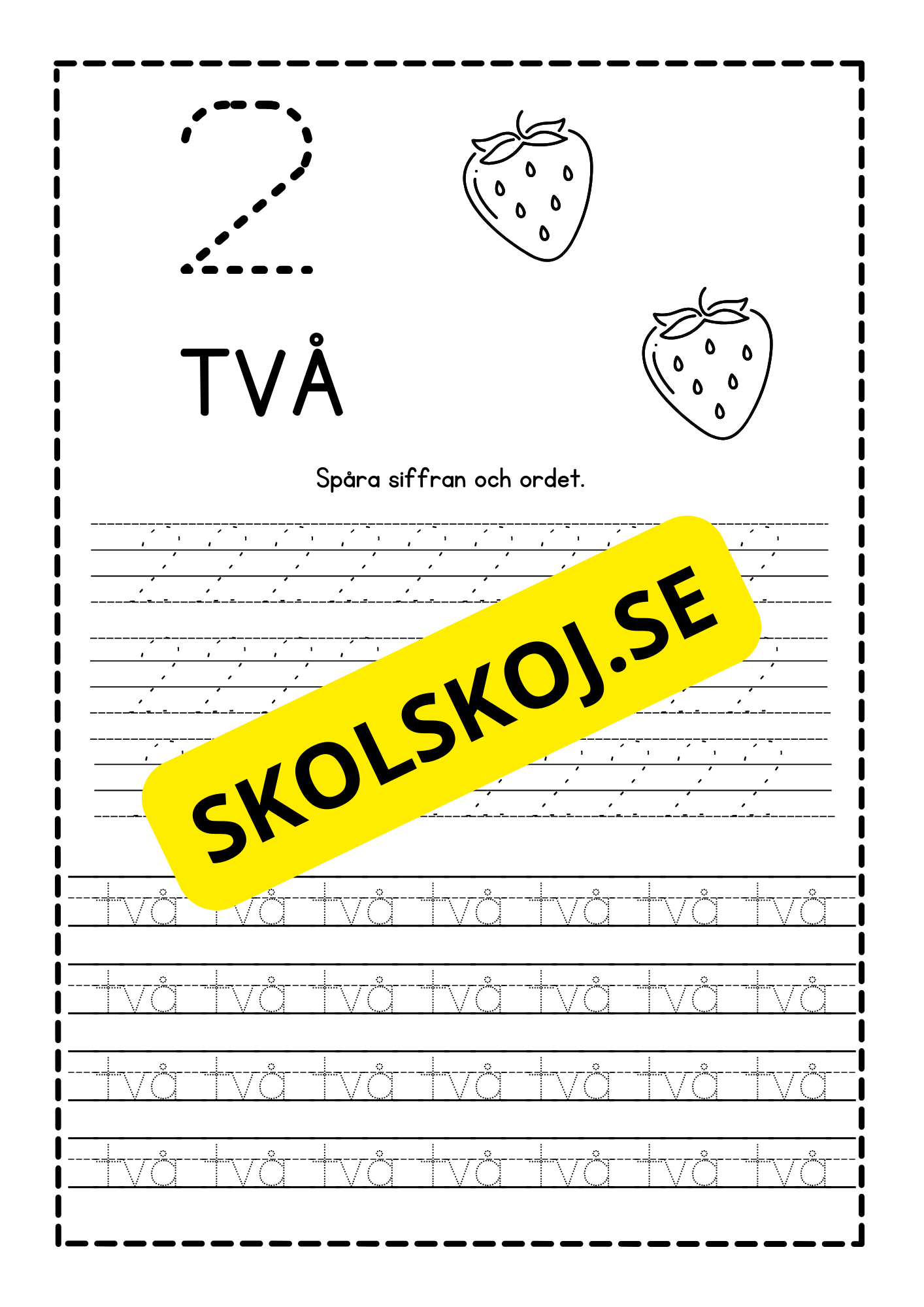 Häfte - Spåra siffror - 1 - 10