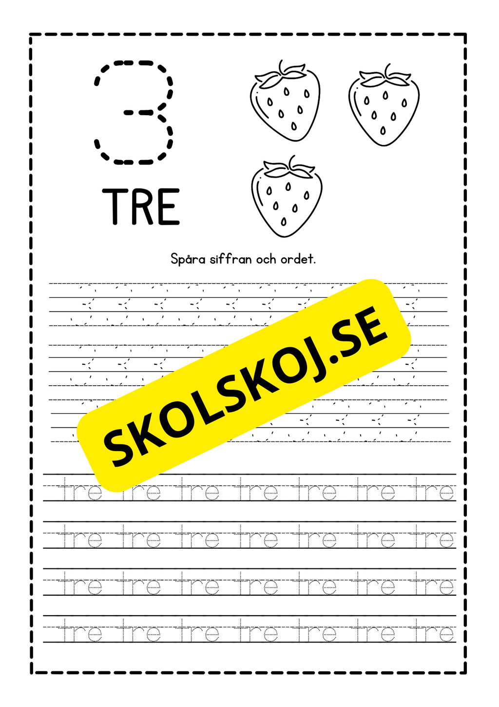 Häfte - Spåra siffror - 1 - 10