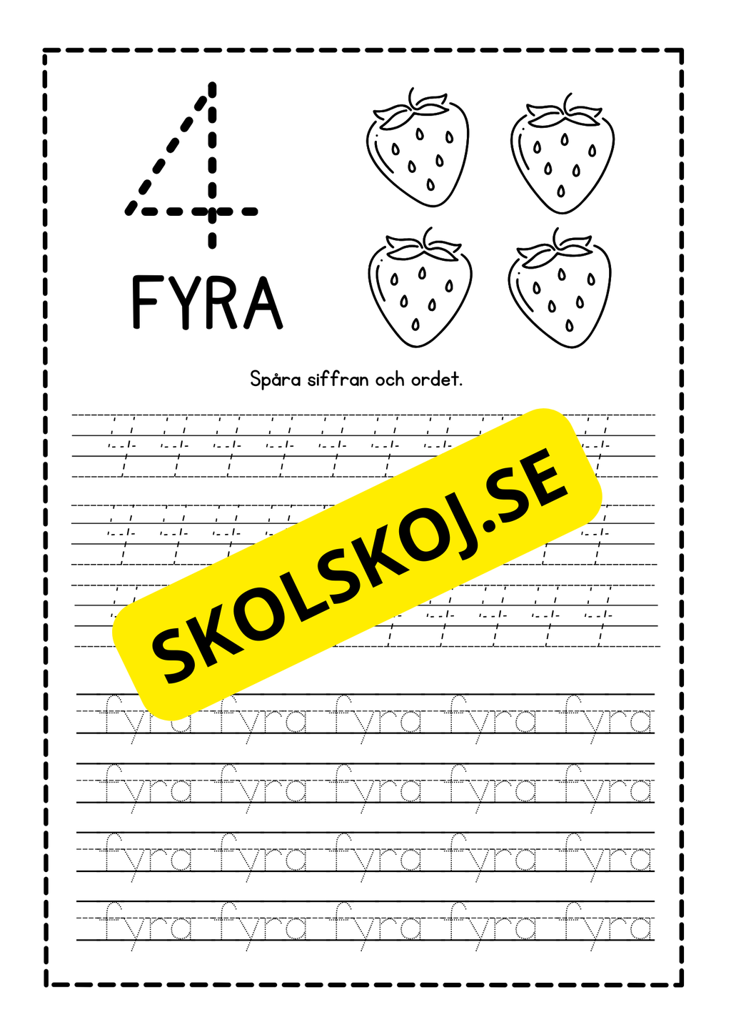 Häfte - Spåra siffror - 1 - 10