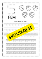 Häfte - Spåra siffror - 1 - 10