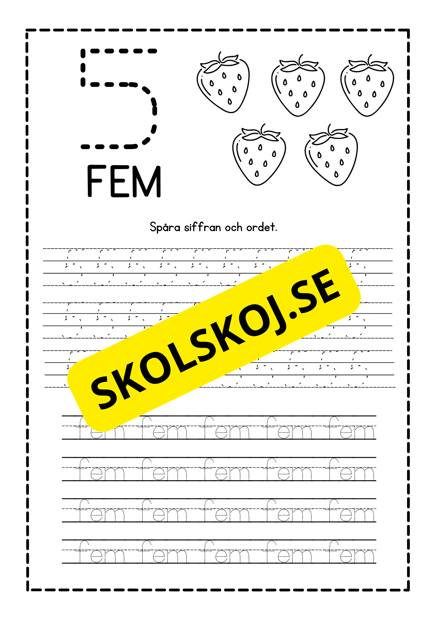 Häfte - Spåra siffror - 1 - 10