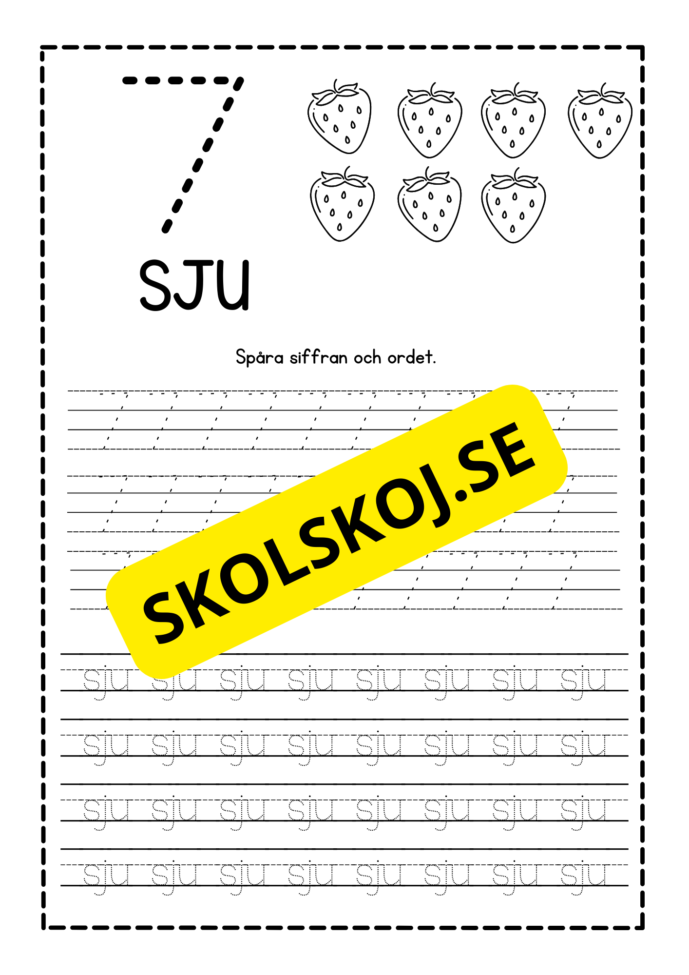 Häfte - Spåra siffror - 1 - 10