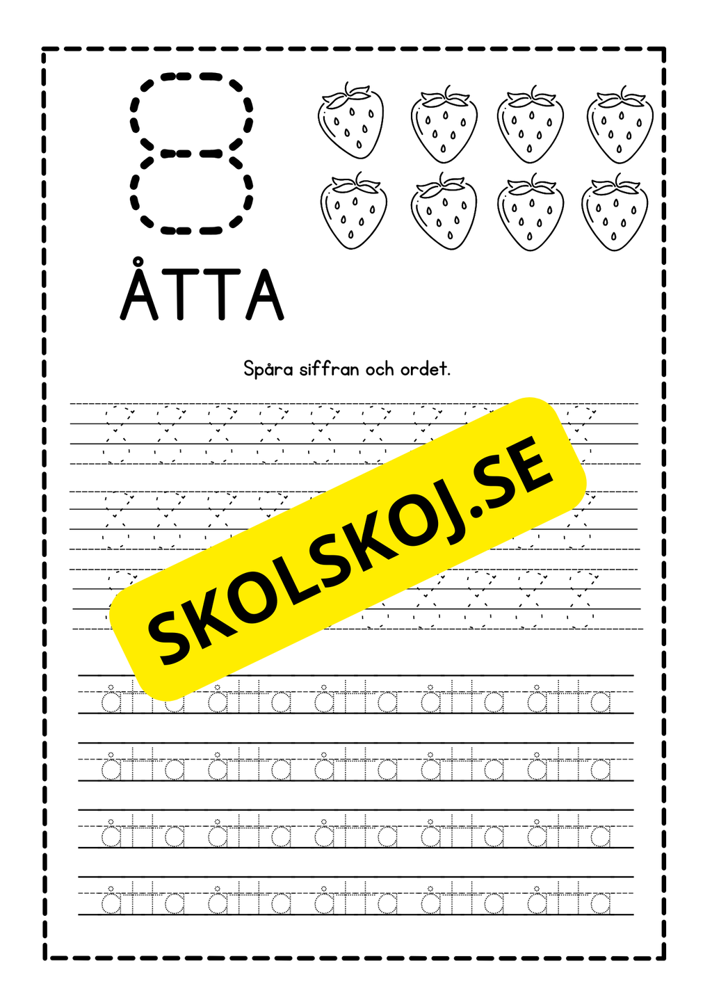 Häfte - Spåra siffror - 1 - 10
