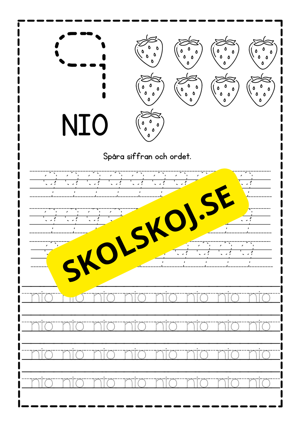 Häfte - Spåra siffror - 1 - 10