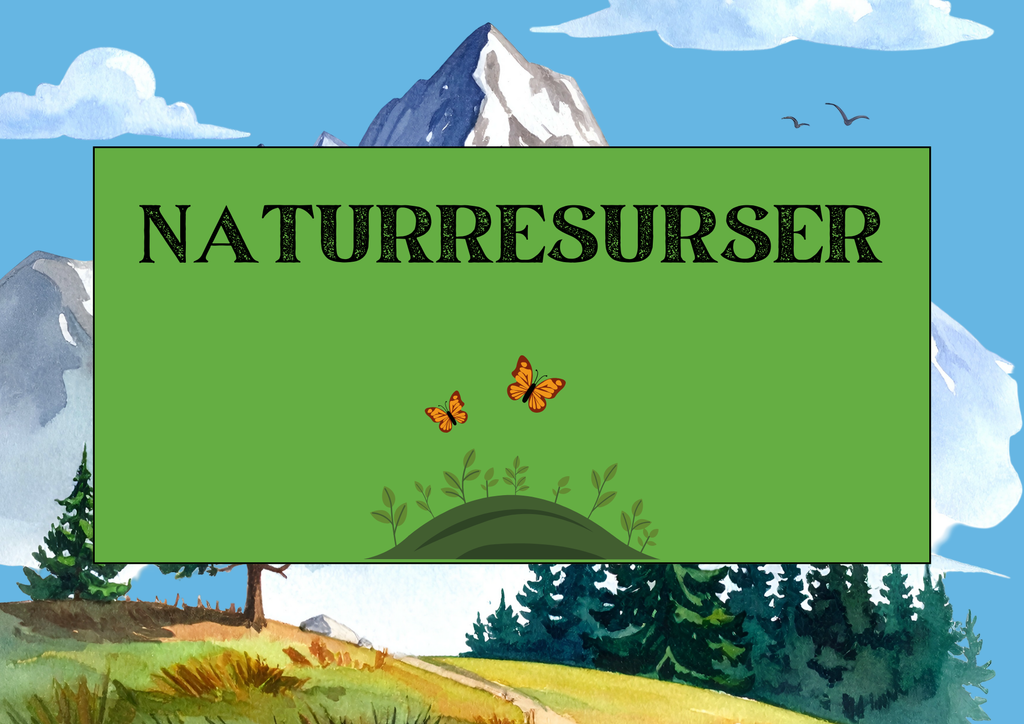 Upptäck naturresurser - Presentation och frågor