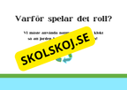 Upptäck naturresurser - Presentation och frågor