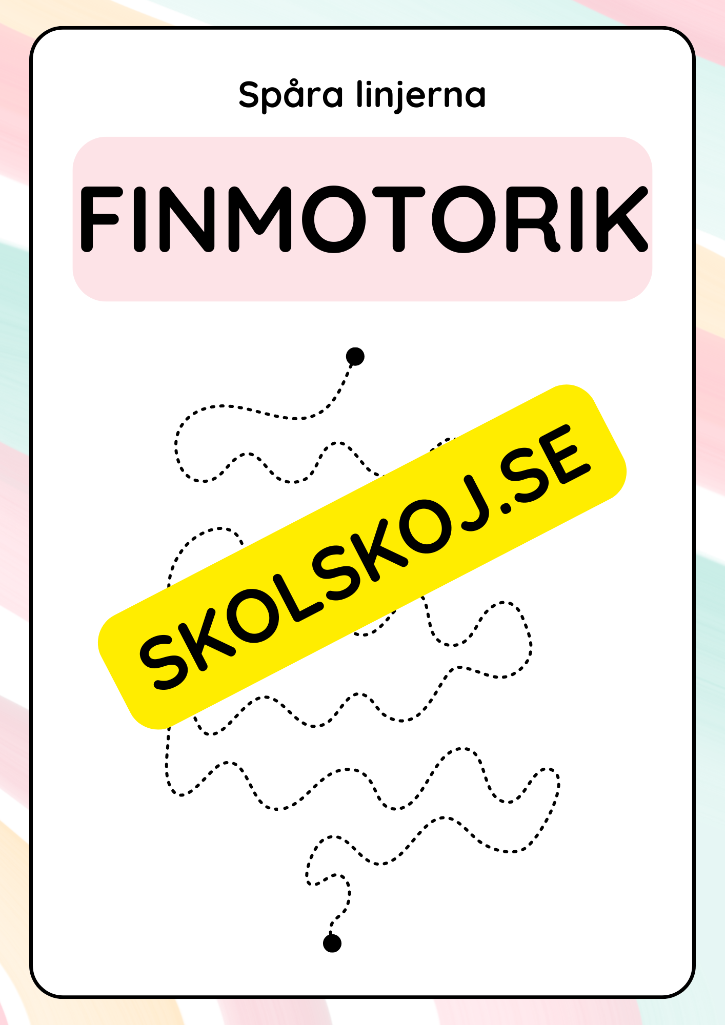 Spåra linjerna - Finmotorik