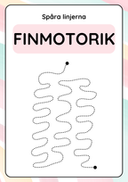 Spåra linjerna - Finmotorik