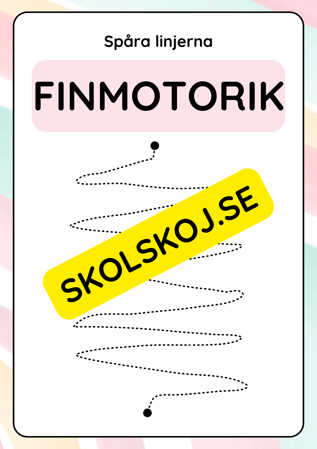 Spåra linjerna - Finmotorik
