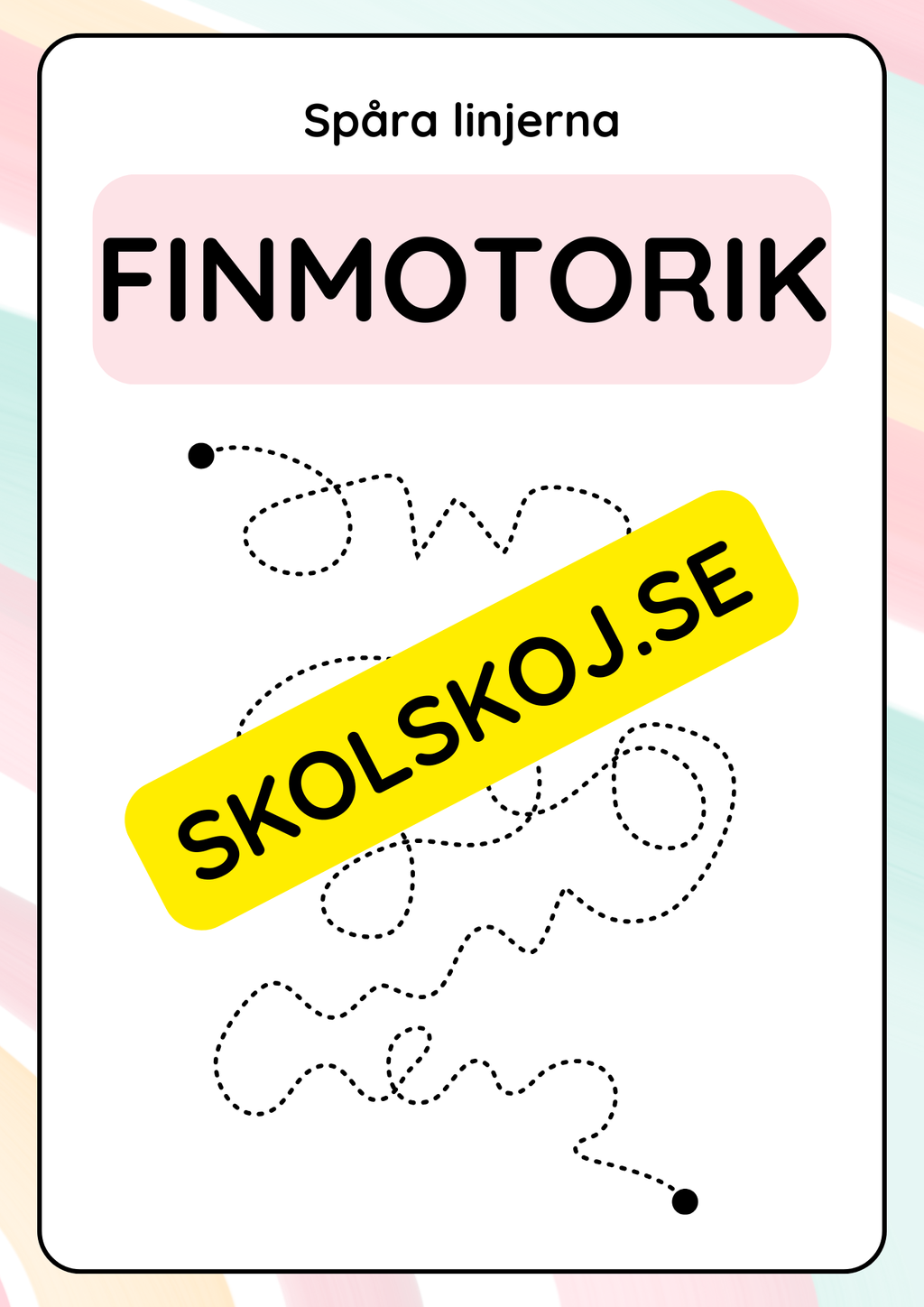 Spåra linjerna - Finmotorik