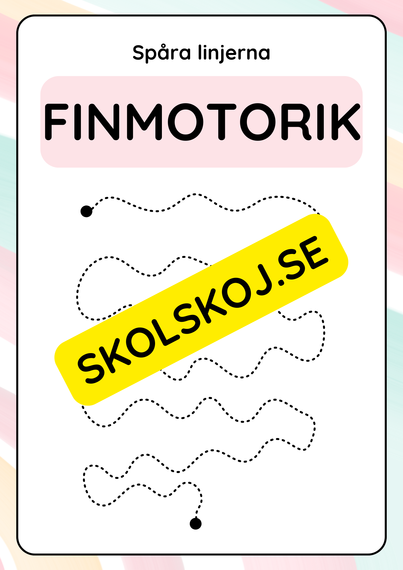 Spåra linjerna - Finmotorik