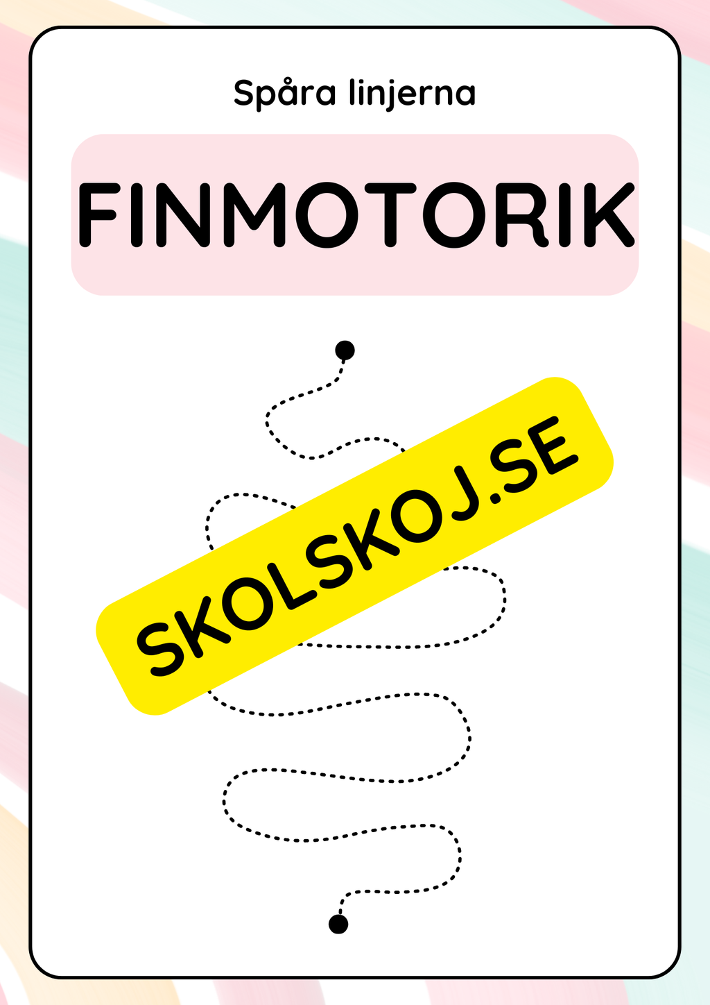 Spåra linjerna - Finmotorik