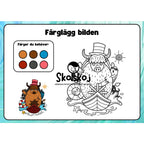 Färglägg bilderna - Häfte