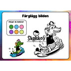 Färglägg bilderna - Häfte