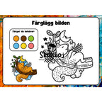Färglägg bilderna - Häfte