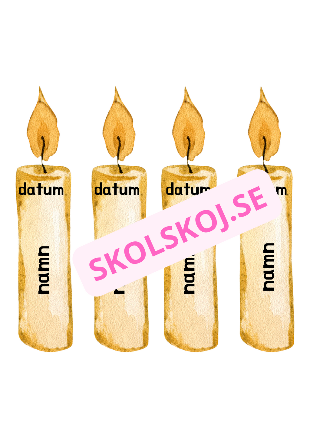 Födelsedagsmuffins - Redigerbara - Powerpoint