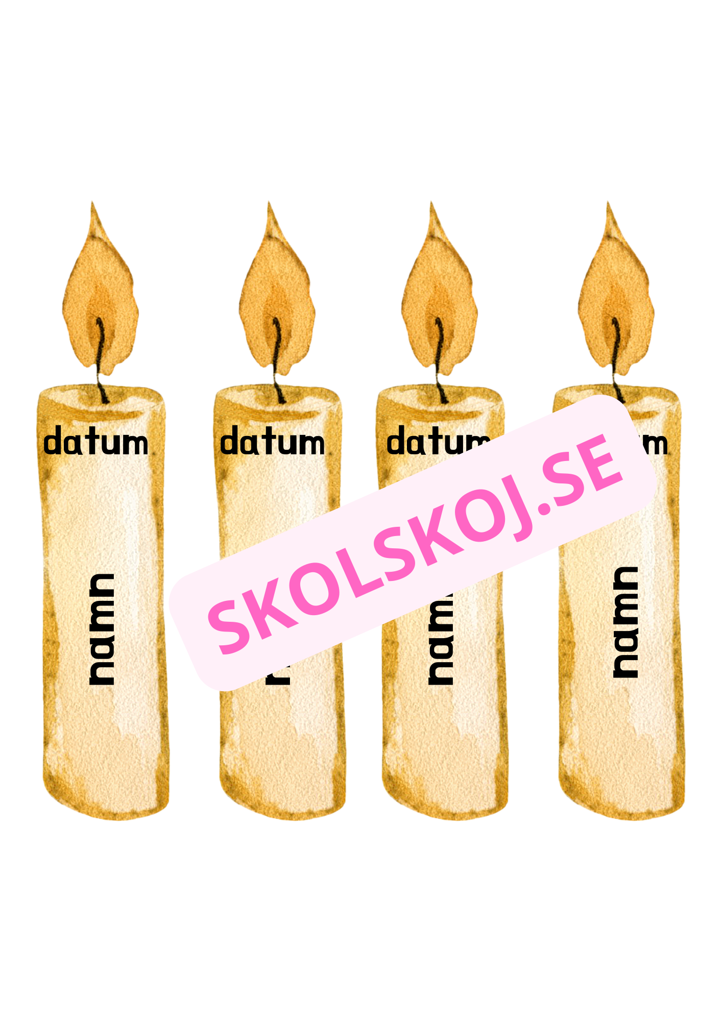 Födelsedagsmuffins - Redigerbara - Powerpoint
