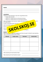 Flyta eller sjunka - Vi undersöker densitet - Experiment