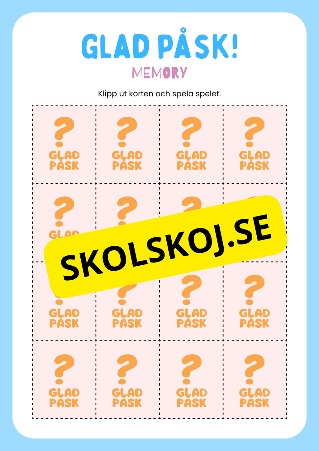 Glad påsk - Häfte - Blandade uppgifter