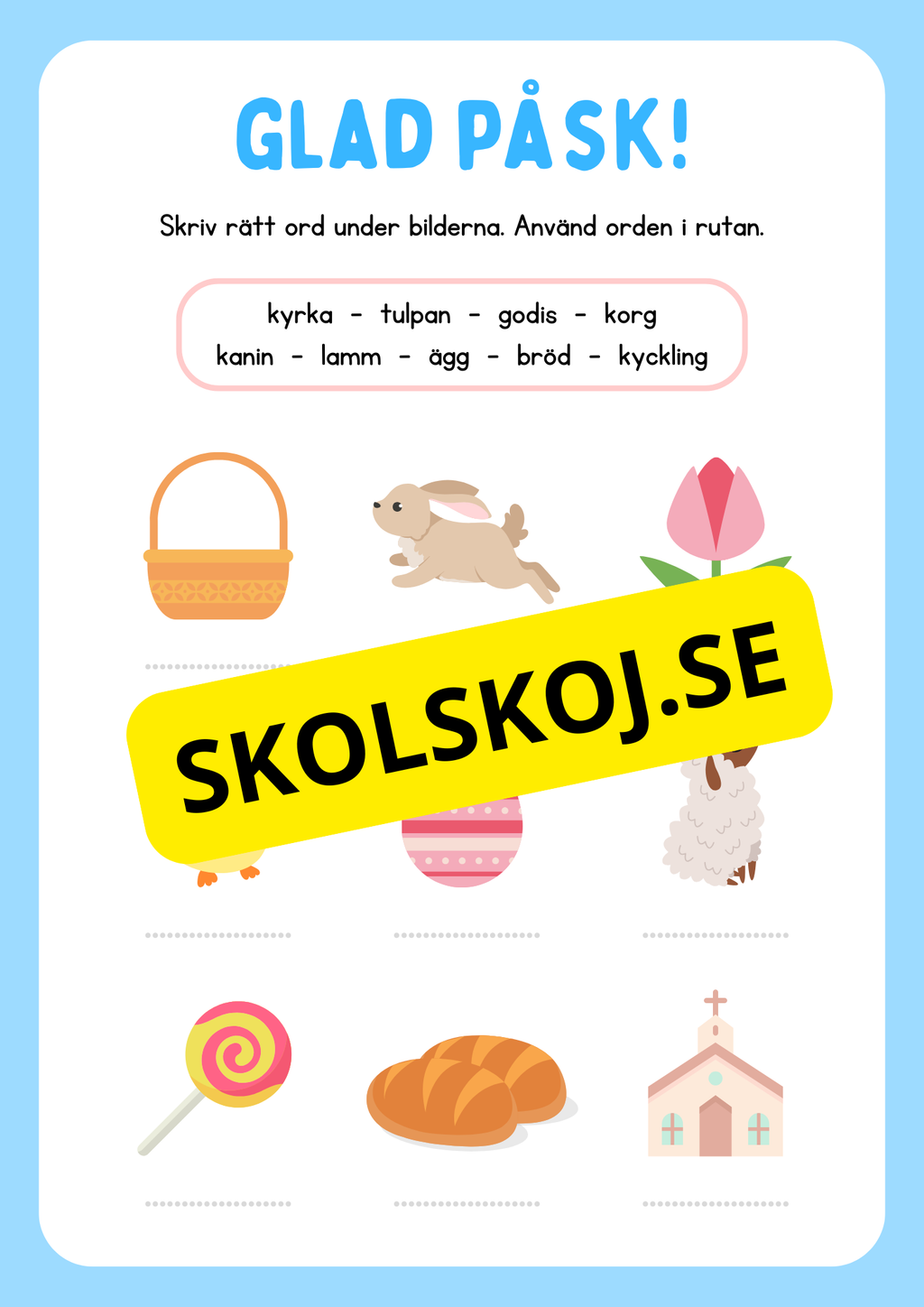 Glad påsk - Häfte - Blandade uppgifter