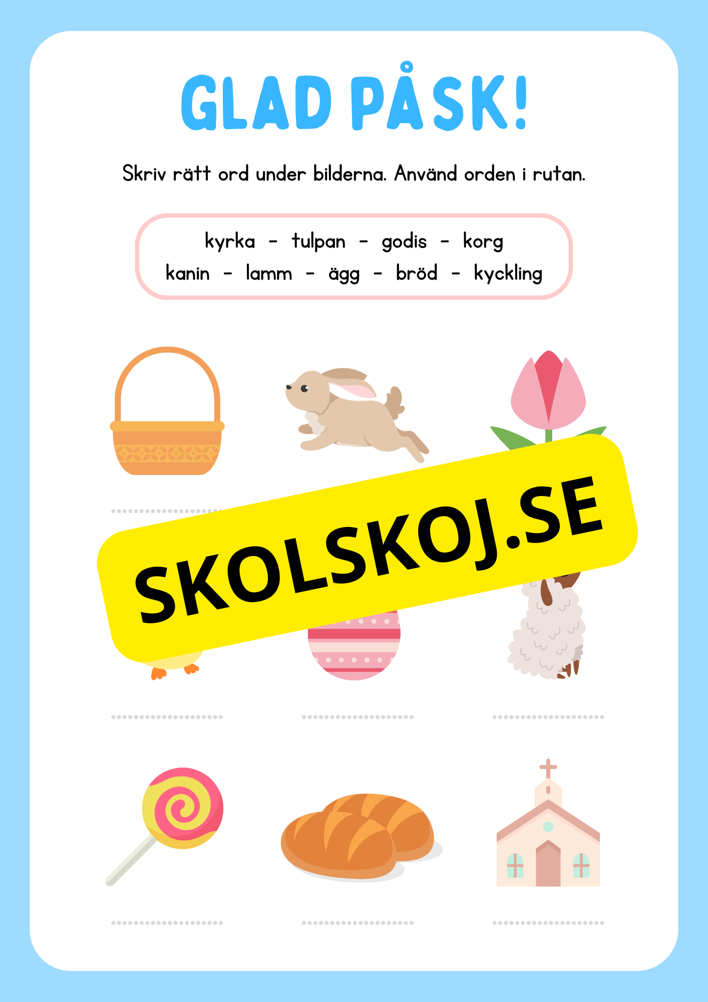 Glad påsk - Häfte - Blandade uppgifter