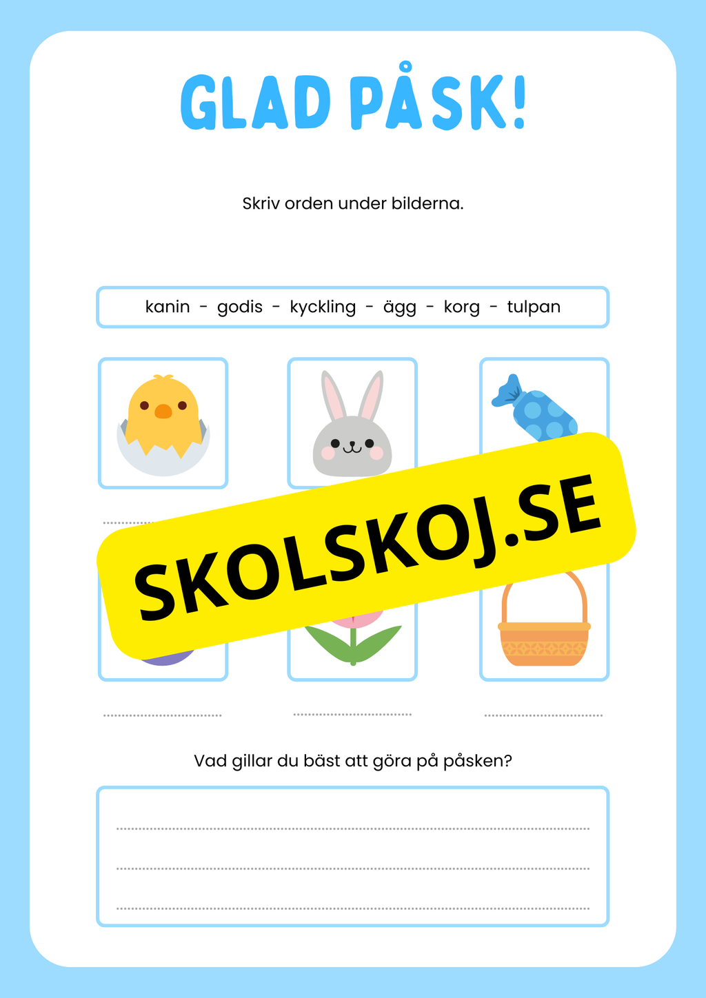 Glad påsk - Häfte - Blandade uppgifter
