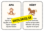 Läsförståelse - Flashkort