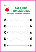 Para ihop bokstäverna - Versaler gemener