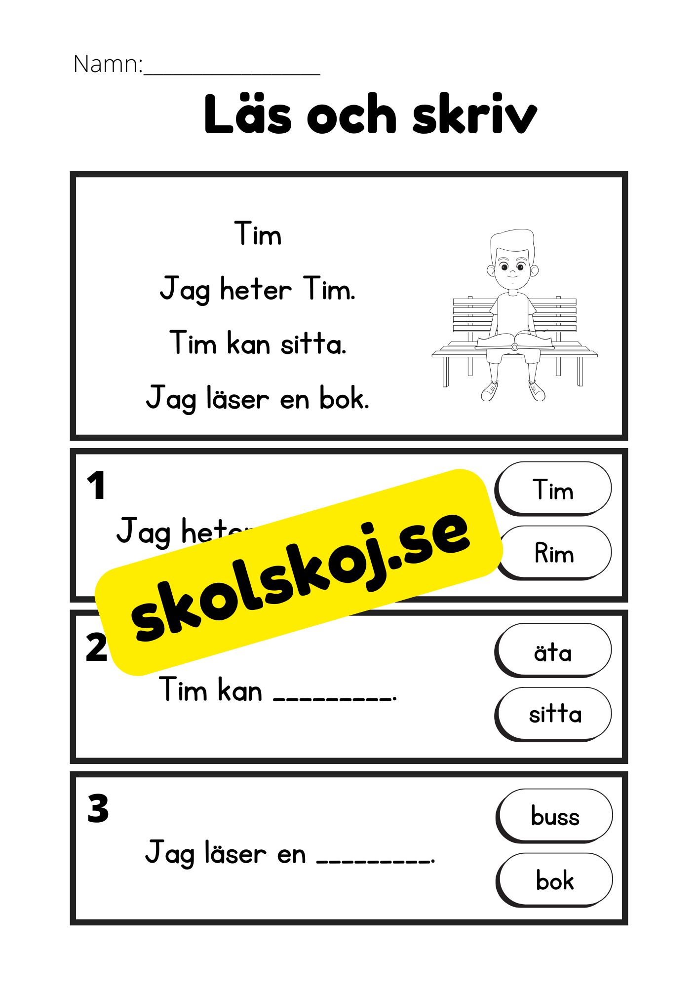 Läs och skriv - Läsförståelse