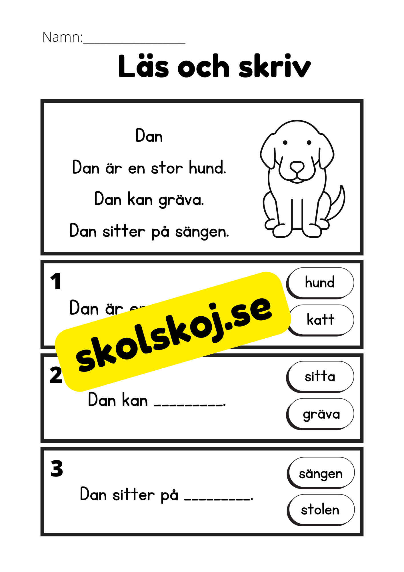 Läs och skriv - Läsförståelse