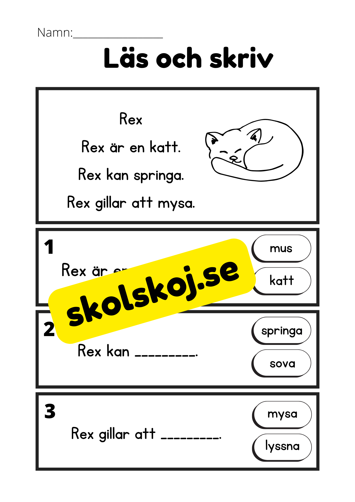 Läs och skriv - Läsförståelse