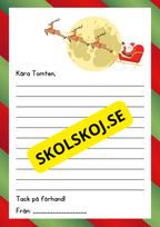Juldiplom & brev till Tomten