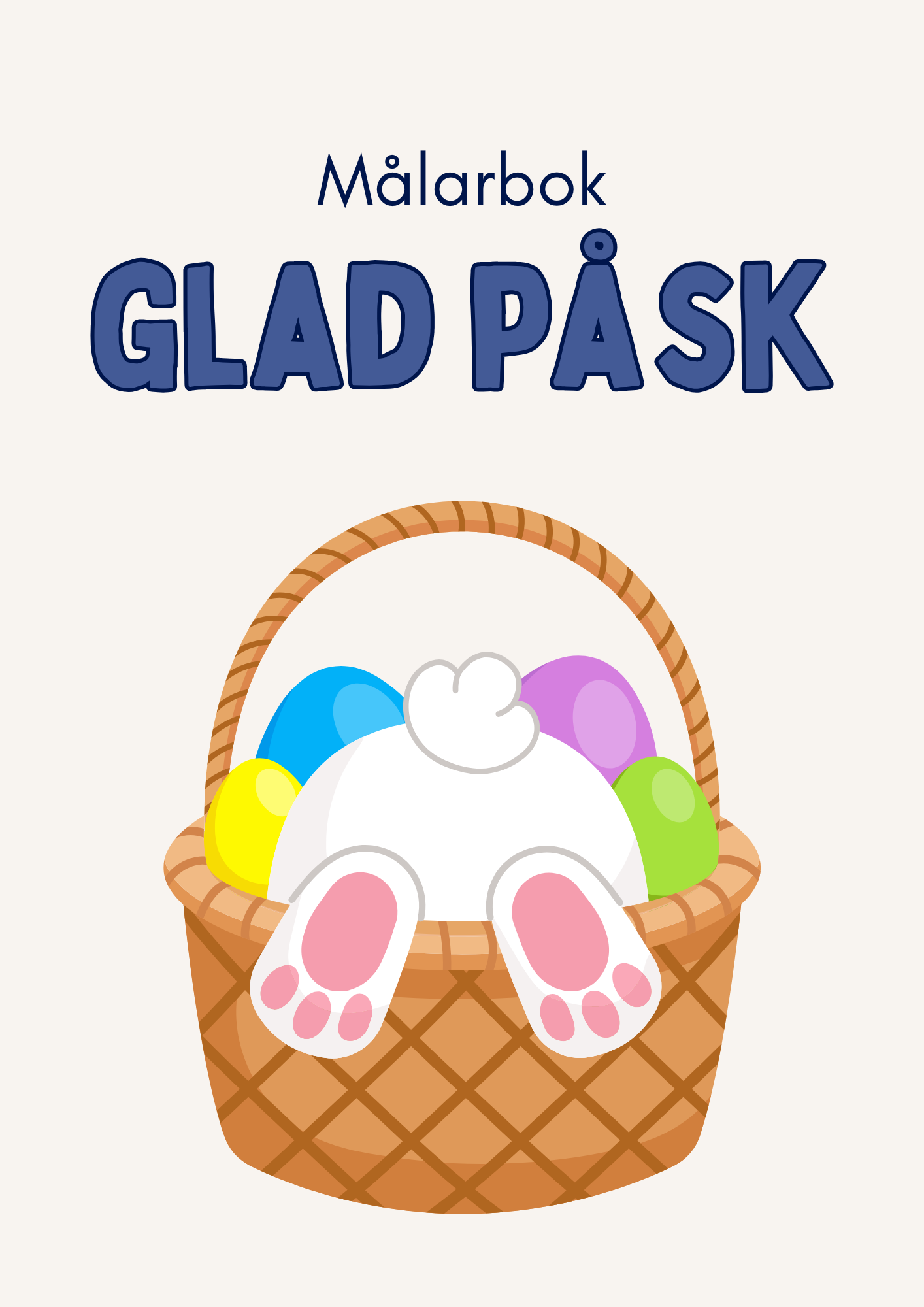 Målarbok - Glad Påsk