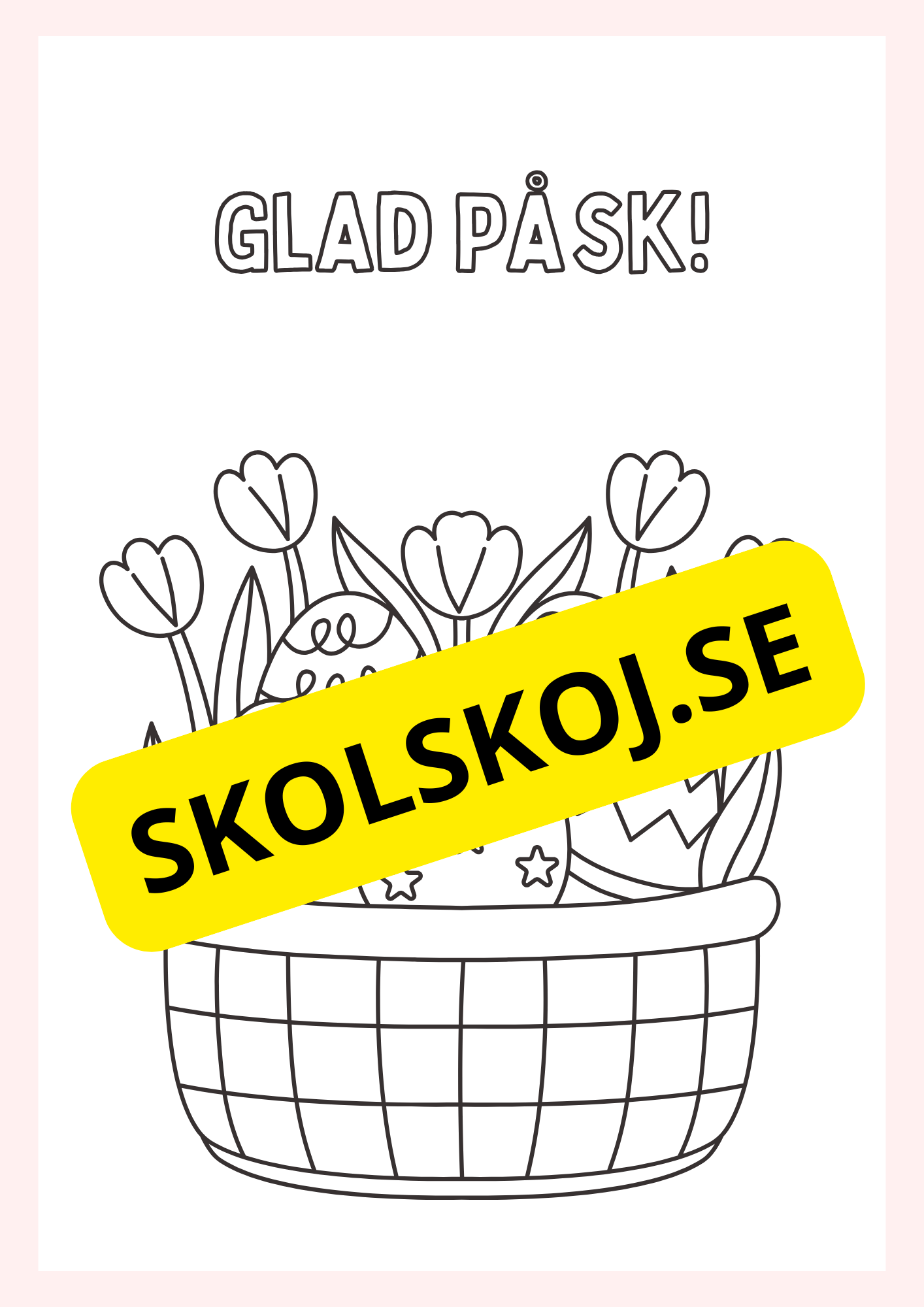Målarbok - Glad Påsk