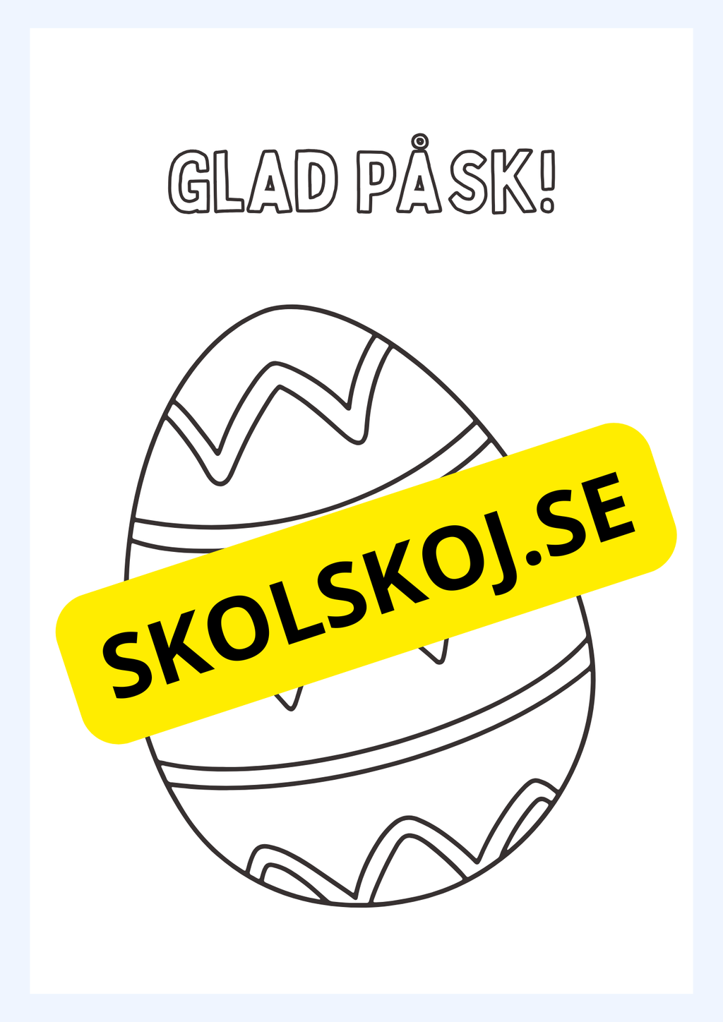 Målarbok - Glad Påsk