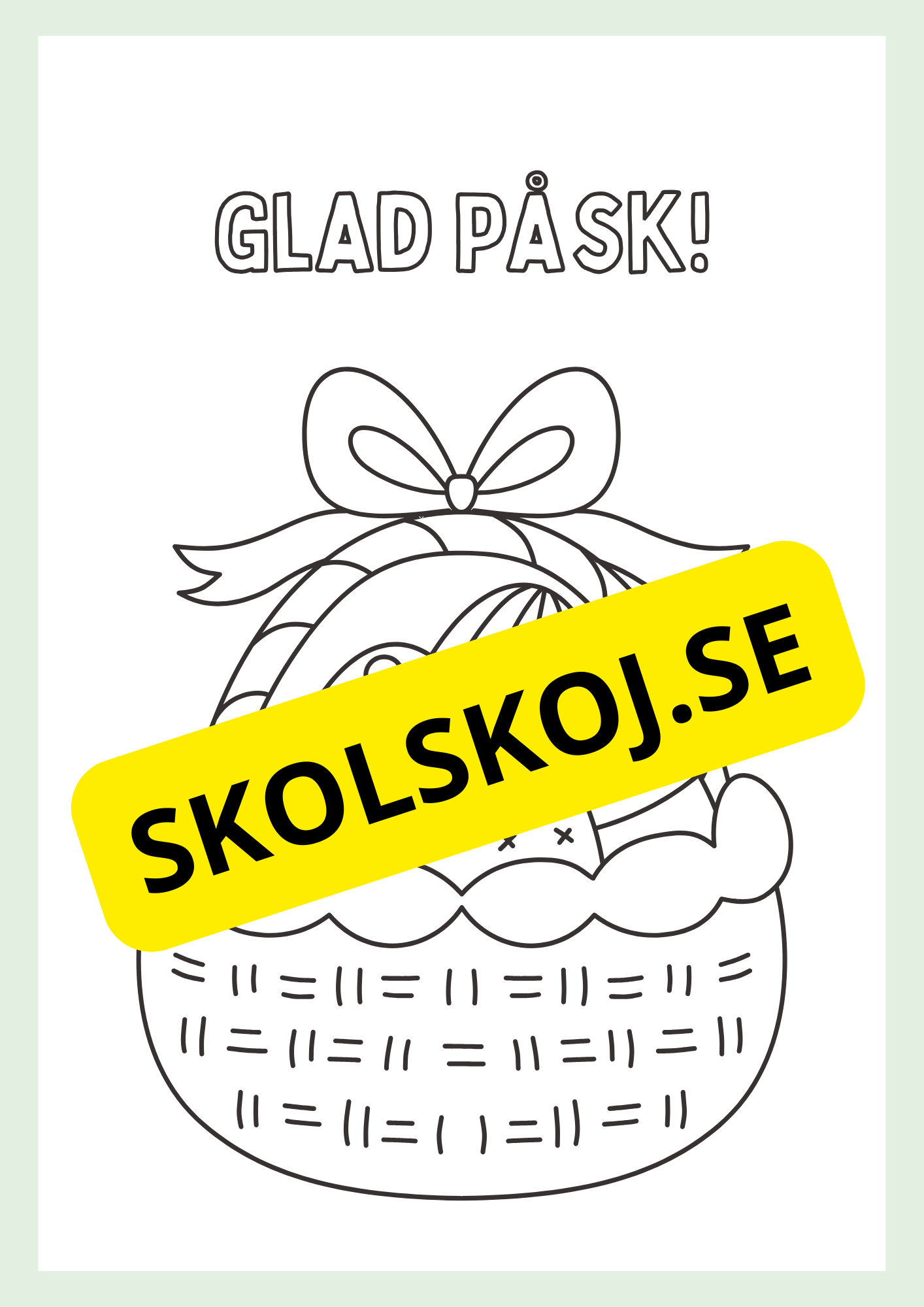 Målarbok - Glad Påsk