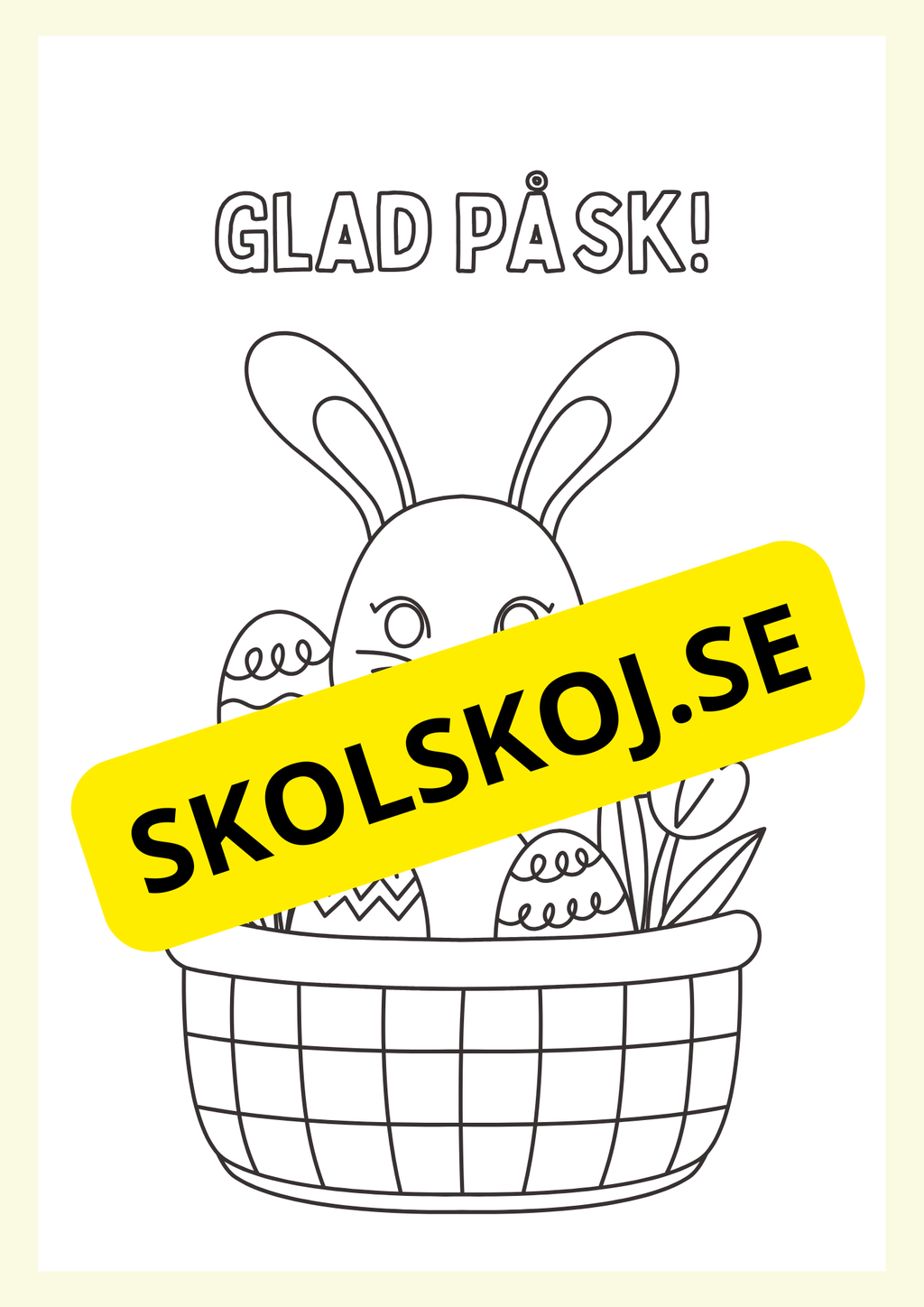 Målarbok - Glad Påsk