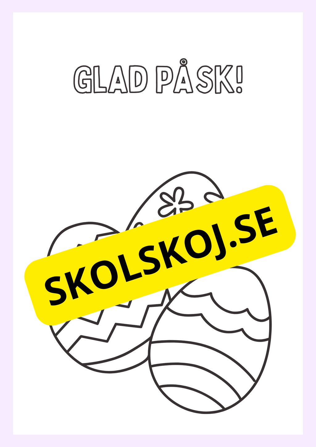 Målarbok - Glad Påsk