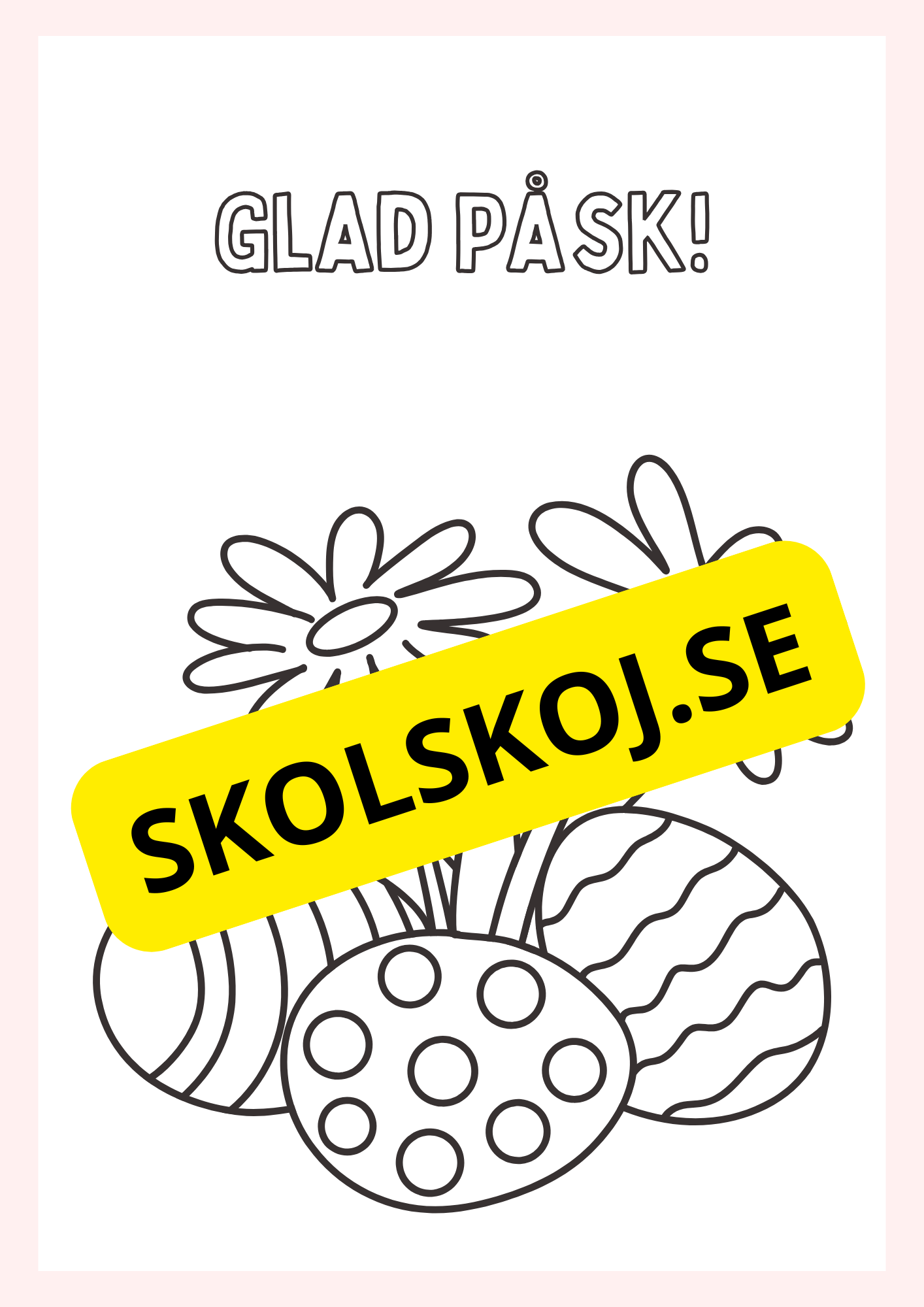Målarbok - Glad Påsk