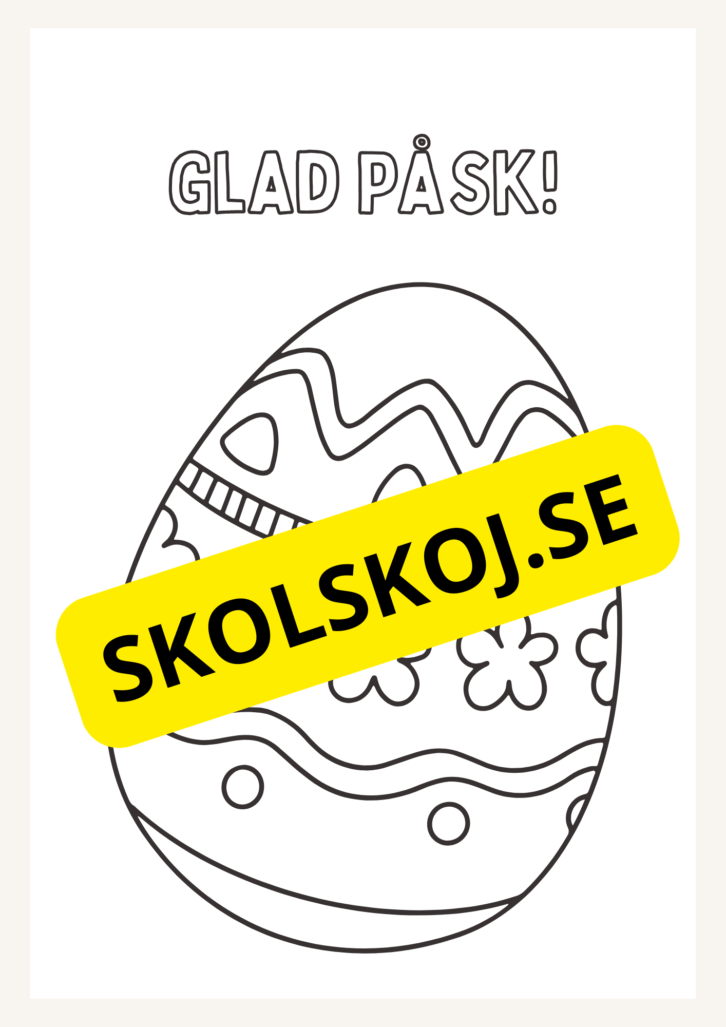Målarbok - Glad Påsk