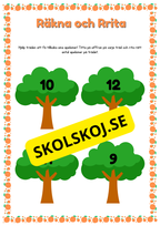 Räkna och rita - Apelsiner