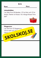 Procent och bråk - Häfte - Övningsuppgifter