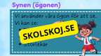 Upptäck våra fem sinnen - Årskurs 1 - 3