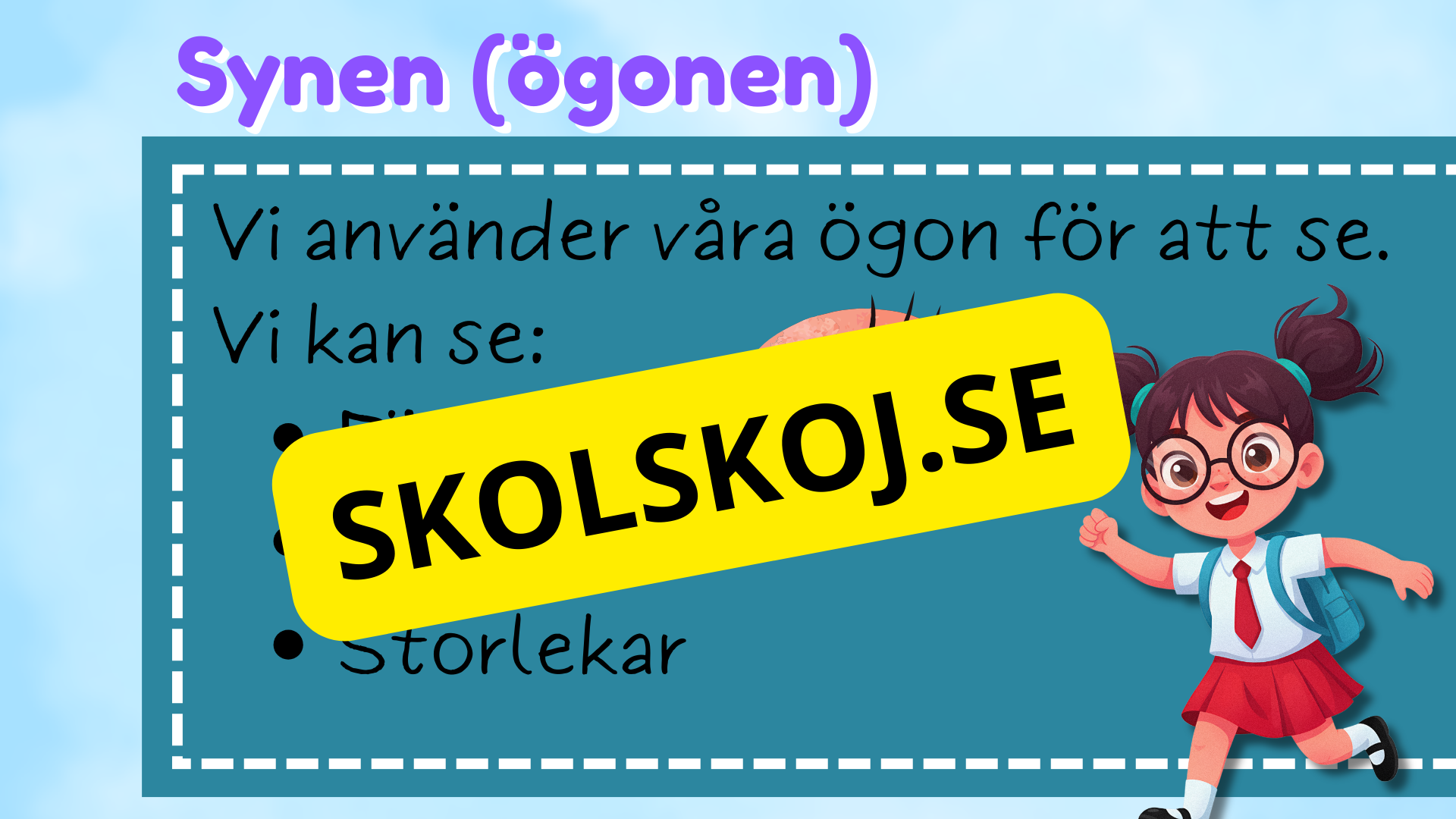 Upptäck våra fem sinnen - Årskurs 1 - 3